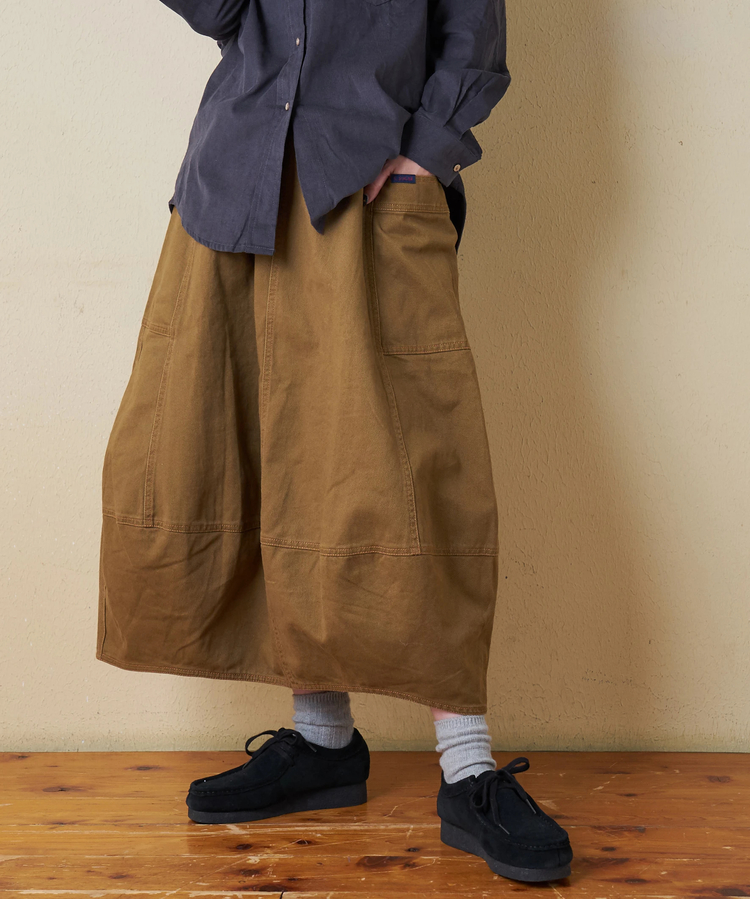 CUBE SUGAR(キューブシュガー) |【秋冬新作】微起毛 ツイル バルーン スカート