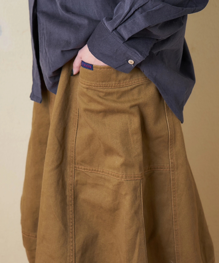 CUBE SUGAR(キューブシュガー) |【秋冬新作】微起毛 ツイル バルーン スカート