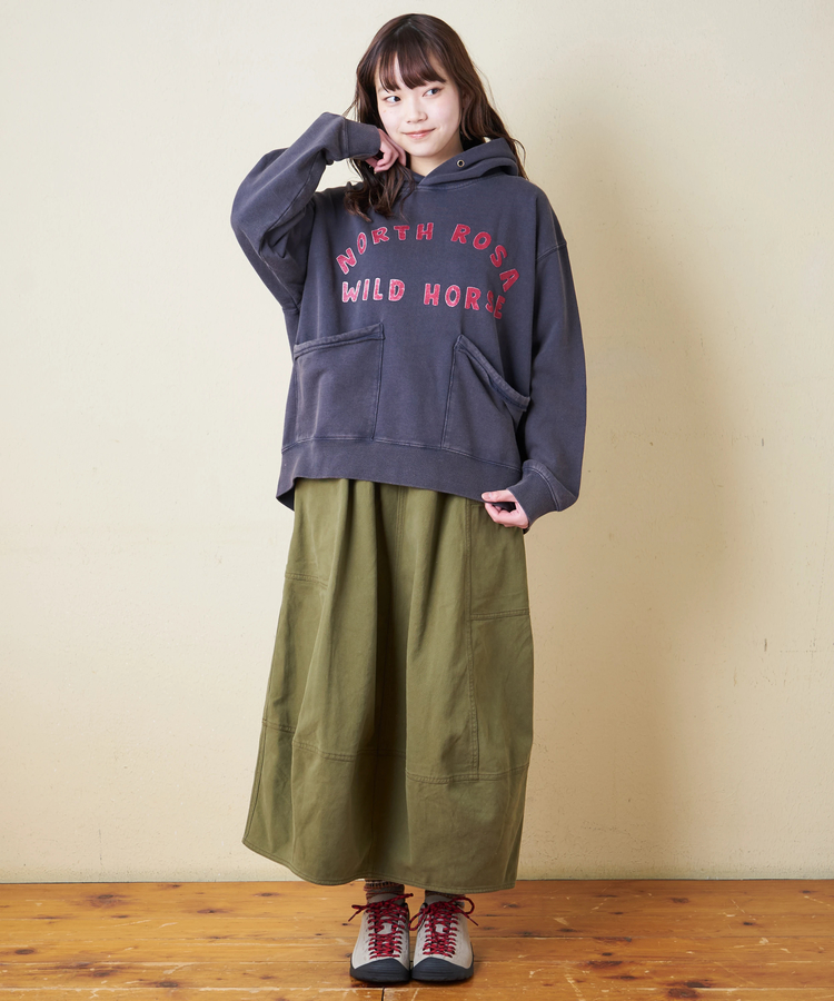 CUBE SUGAR(キューブシュガー) |【秋冬新作】微起毛 ツイル バルーン スカート