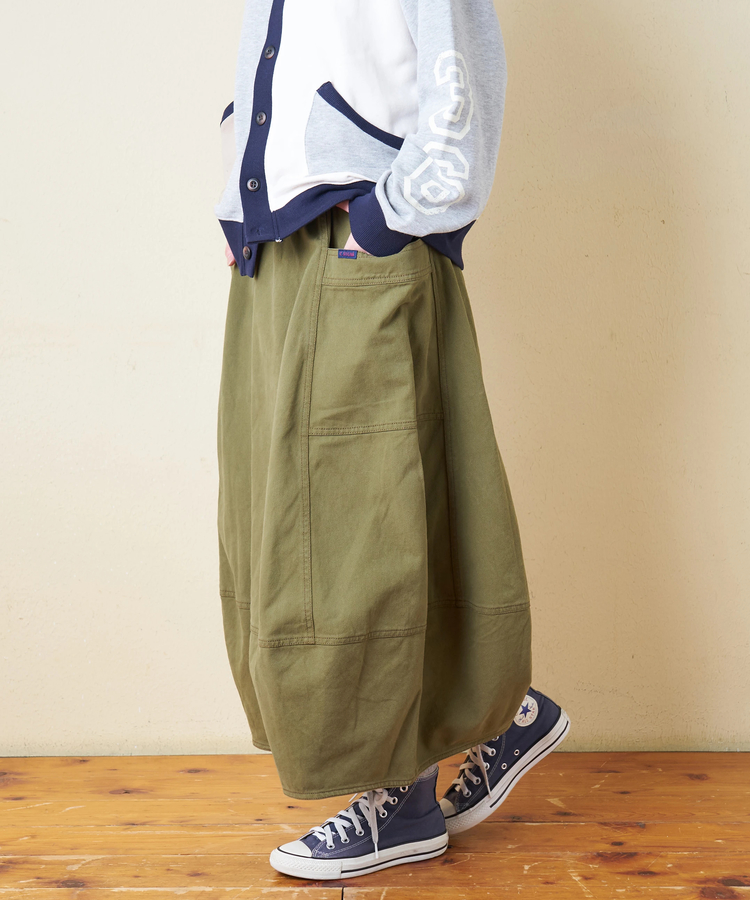 CUBE SUGAR(キューブシュガー) |【秋冬新作】微起毛 ツイル バルーン スカート