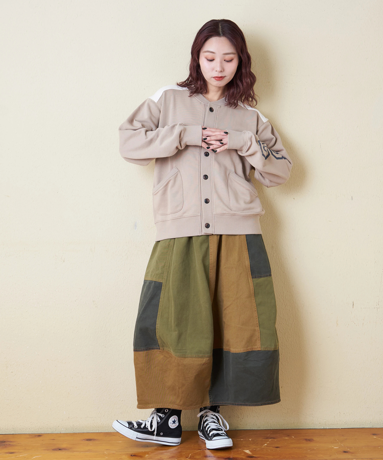 CUBE SUGAR(キューブシュガー) |【秋冬新作】微起毛 ツイル バルーン スカート