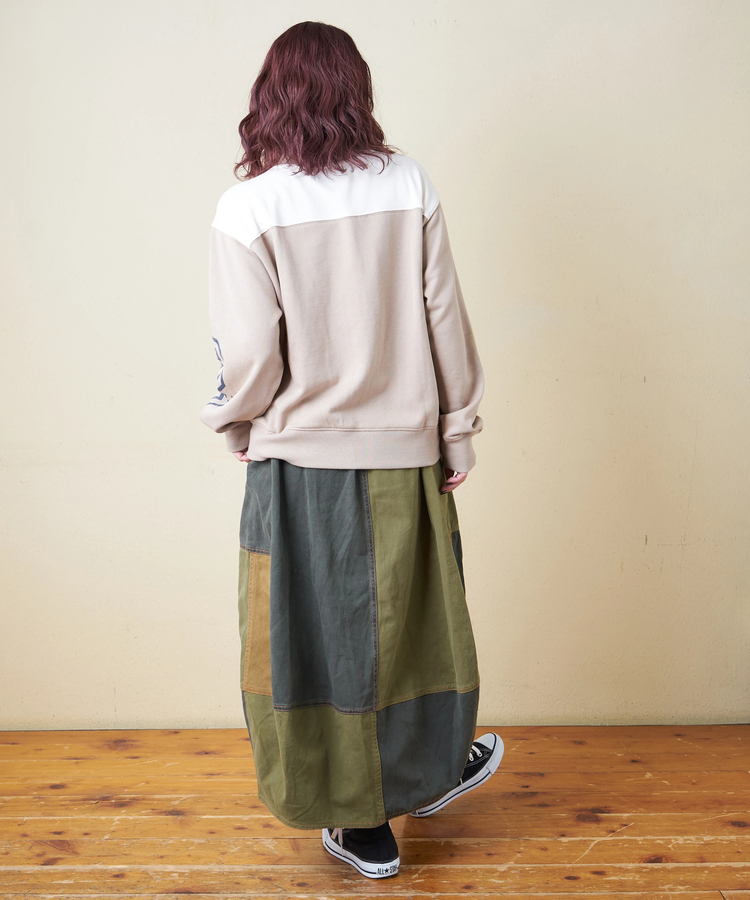 CUBE SUGAR(キューブシュガー) |【秋冬新作】微起毛 ツイル バルーン スカート