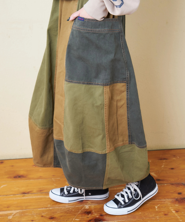 CUBE SUGAR(キューブシュガー) |【秋冬新作】微起毛 ツイル バルーン スカート