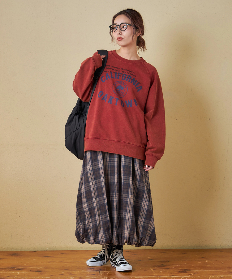 CUBE SUGAR(キューブシュガー) |【秋冬新作】チェック バルーンスカート