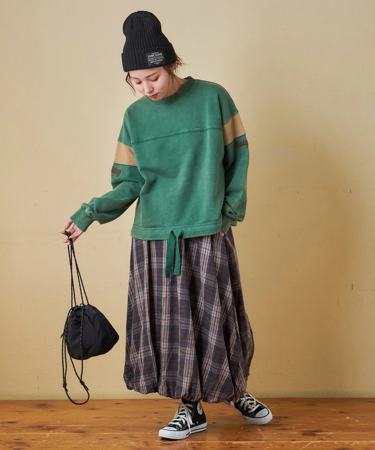 CUBE SUGAR(キューブシュガー) |【秋冬新作】チェック バルーンスカート