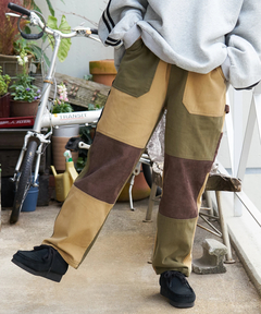 【秋冬新作】ピーチツイル × コーデュロイ 組合せ ペインターパンツ