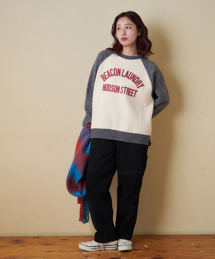 CUBE SUGAR(キューブシュガー) |【秋冬新作】ピーチツイル × コーデュロイ 組合せ ペインターパンツ