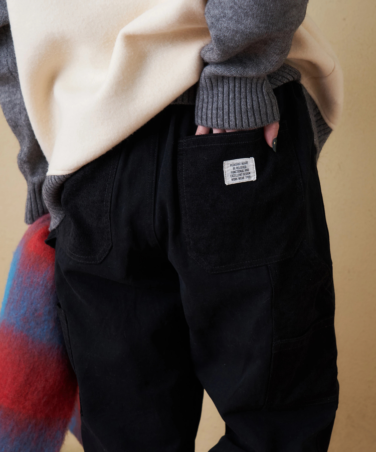 CUBE SUGAR(キューブシュガー) |【秋冬新作】ピーチツイル × コーデュロイ 組合せ ペインターパンツ