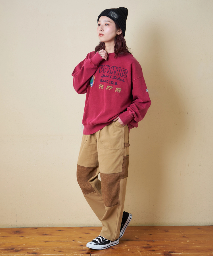 CUBE SUGAR(キューブシュガー) |【秋冬新作】ピーチツイル × コーデュロイ 組合せ ペインターパンツ