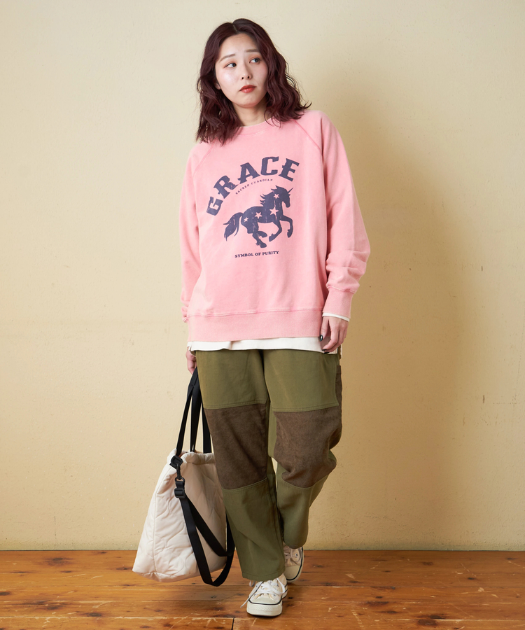 CUBE SUGAR(キューブシュガー) |【秋冬新作】ピーチツイル × コーデュロイ 組合せ ペインターパンツ