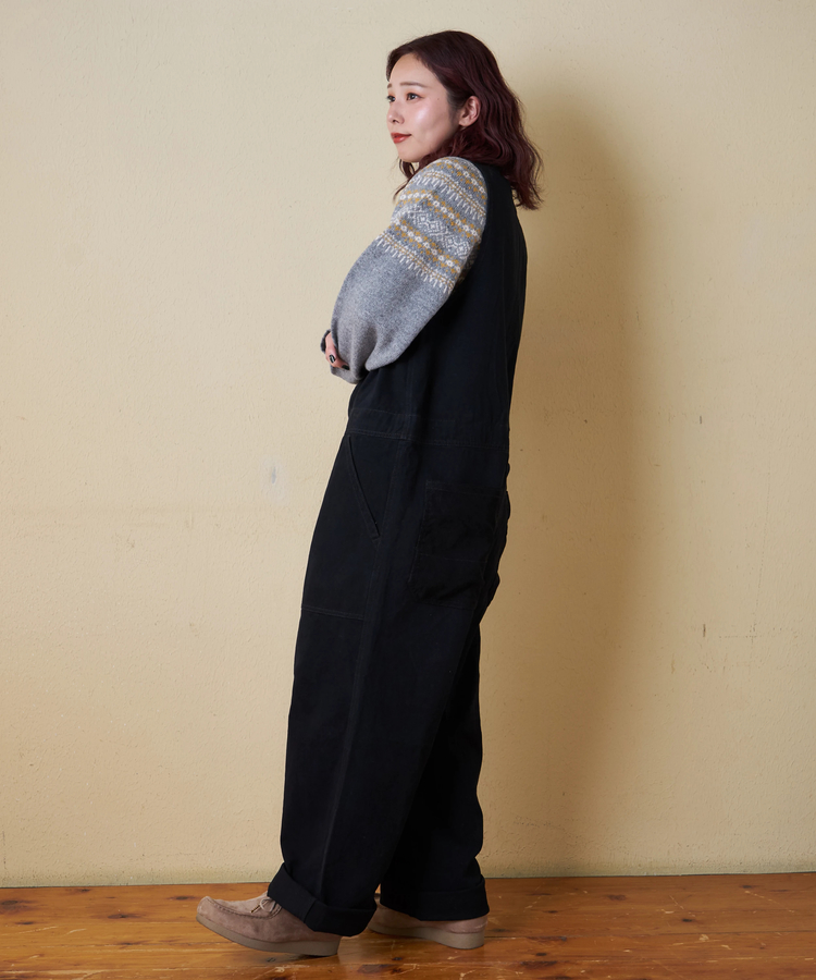 CUBE SUGAR(キューブシュガー) |【秋冬新作】ピーチツイル × コーデュロイ サロペットパンツ