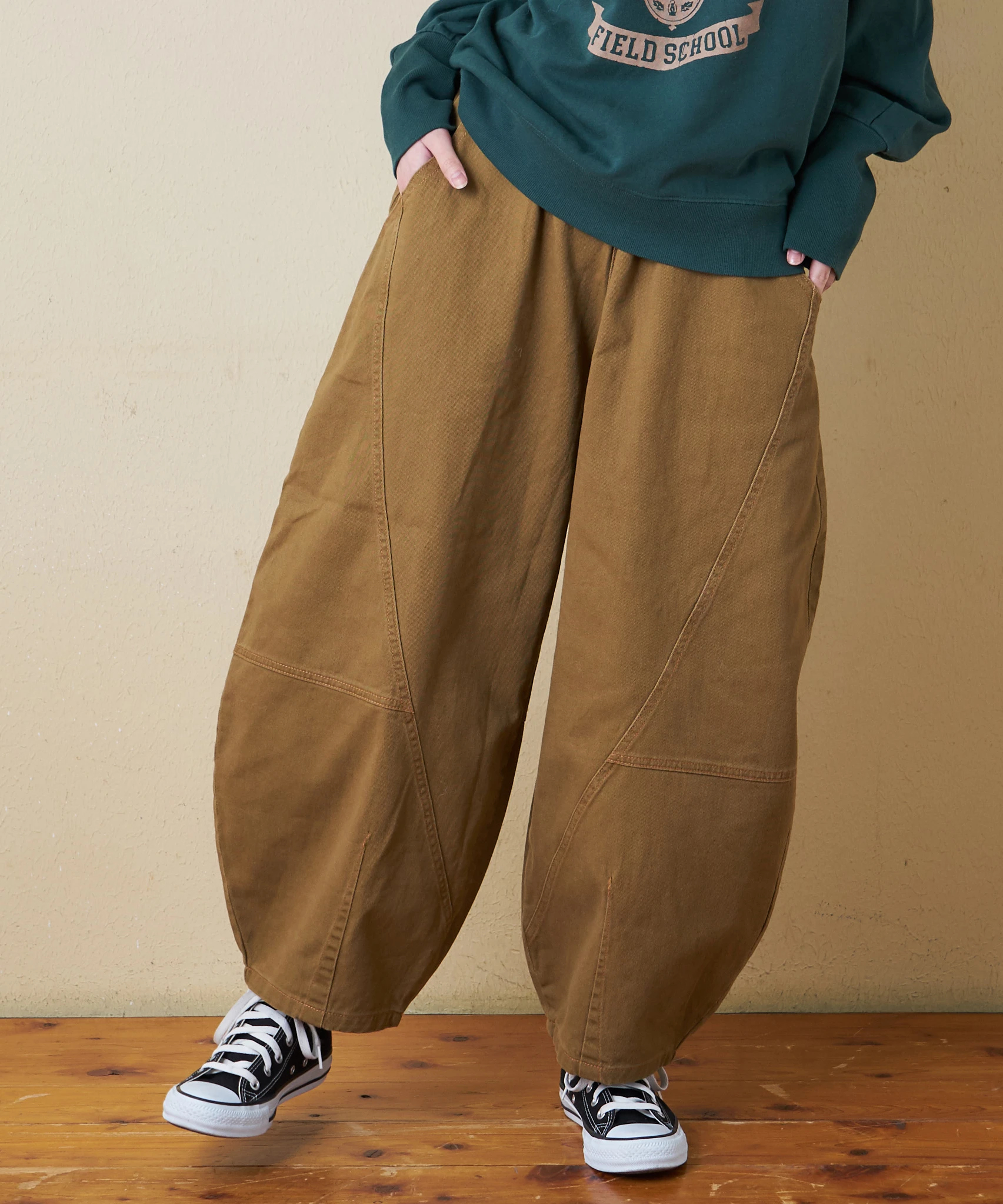 冬クリアランス】微起毛 ツイル バルーン パンツ｜ファッション通販