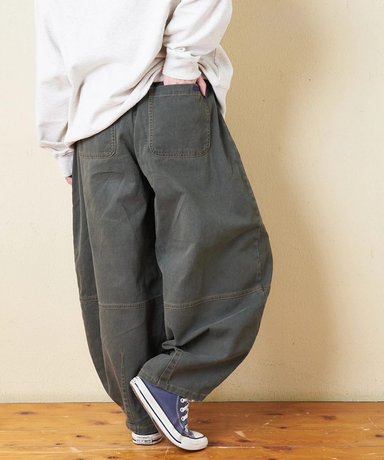 CUBE SUGAR(キューブシュガー) |【秋冬新作】微起毛 ツイル バルーン パンツ