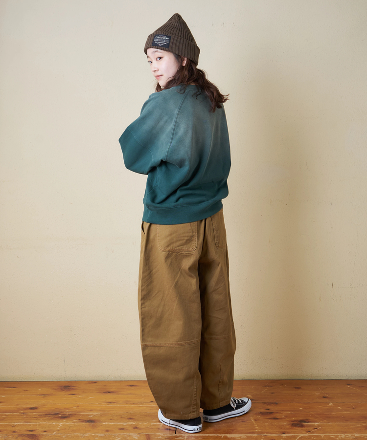 CUBE SUGAR(キューブシュガー) |【秋冬新作】微起毛 ツイル バルーン パンツ