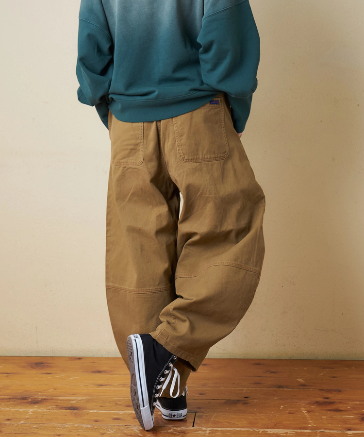 CUBE SUGAR(キューブシュガー) |【秋冬新作】微起毛 ツイル バルーン パンツ