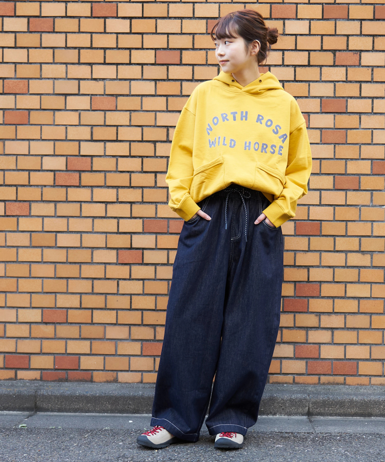 CUBE SUGAR(キューブシュガー) |【冬新作】デニム ワイド イージーパンツ