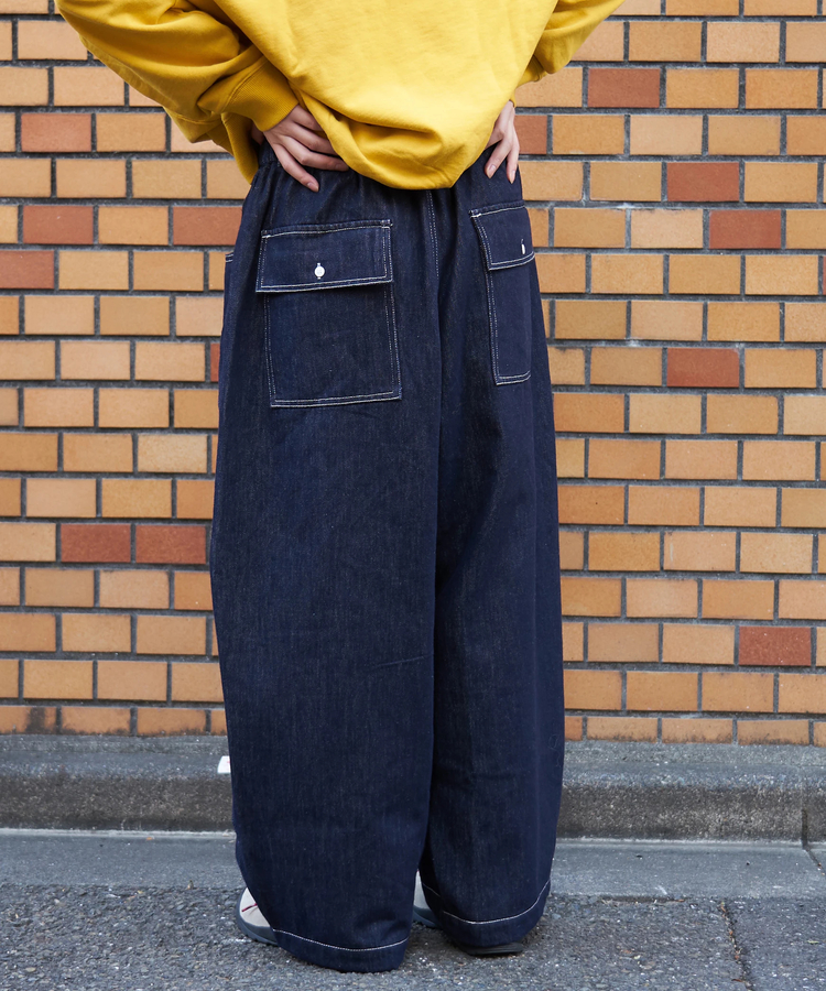 CUBE SUGAR(キューブシュガー) |【冬新作】デニム ワイド イージーパンツ