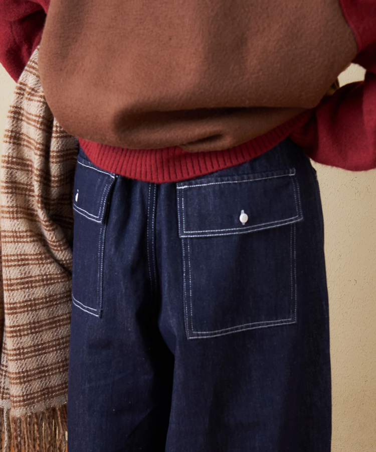 CUBE SUGAR(キューブシュガー) |【冬新作】デニム ワイド イージーパンツ