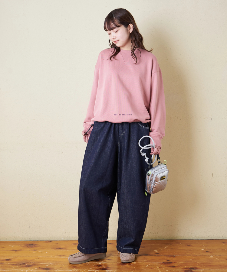 CUBE SUGAR(キューブシュガー) |【冬新作】デニム ワイド イージーパンツ