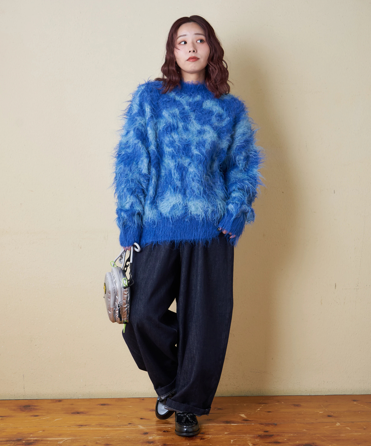 CUBE SUGAR(キューブシュガー) |【冬新作】デニム ワイド イージーパンツ