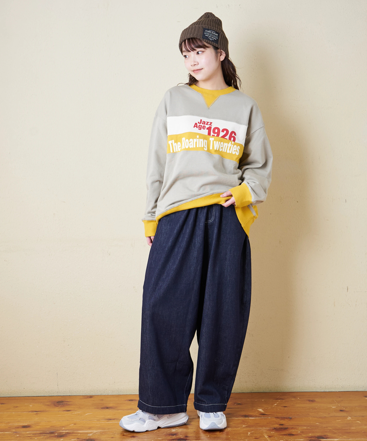 CUBE SUGAR(キューブシュガー) |【冬新作】デニム ワイド イージーパンツ