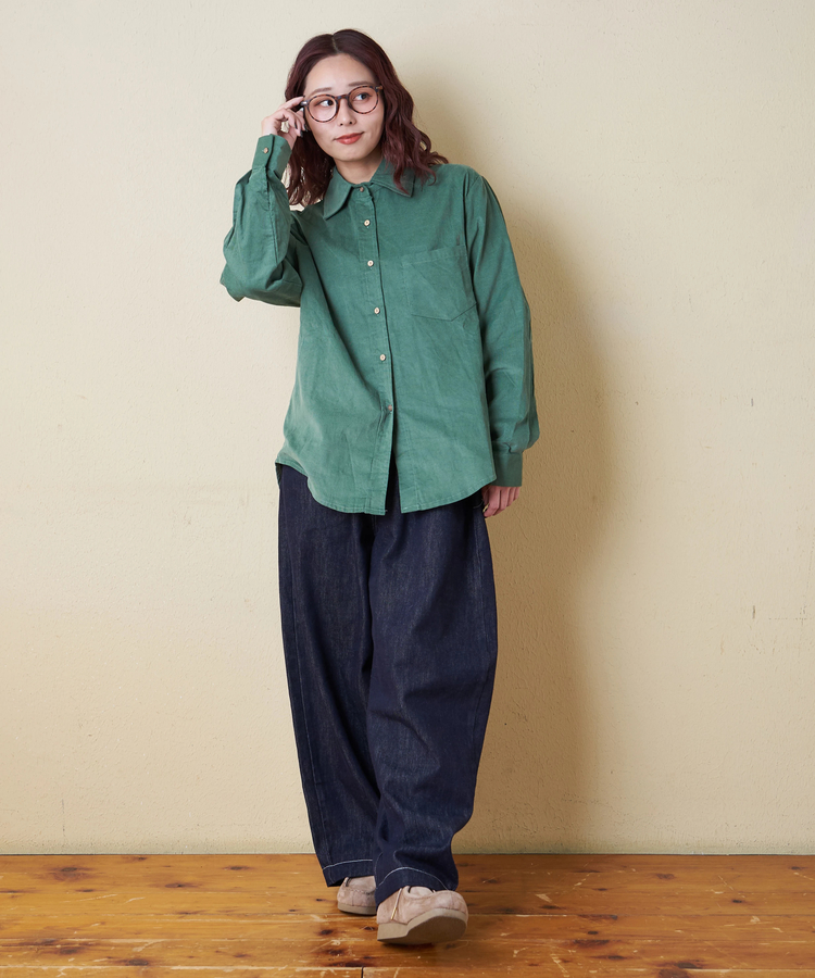 CUBE SUGAR(キューブシュガー) |【冬新作】デニム ワイド イージーパンツ