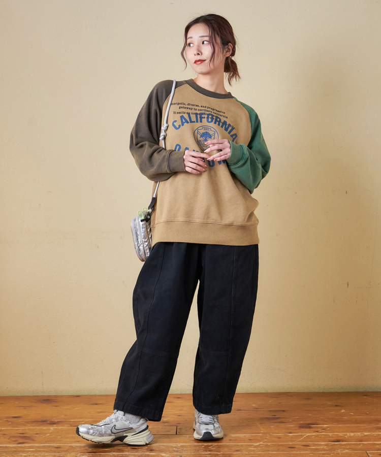 CUBE SUGAR(キューブシュガー) |【秋冬新作】ピーチツイル 立体 ポケット バルーンパンツ