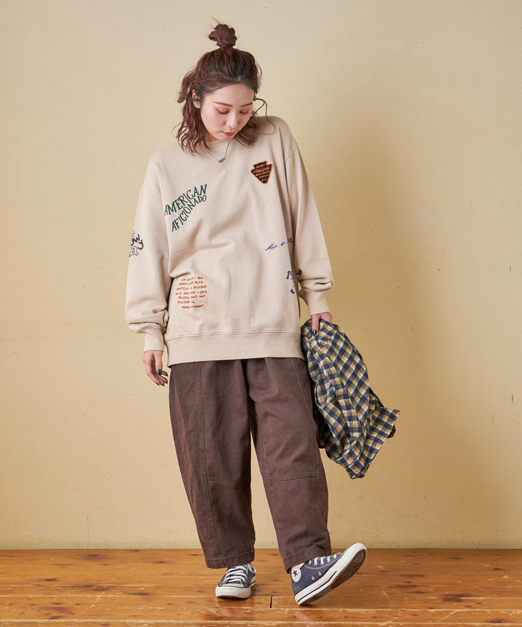 CUBE SUGAR(キューブシュガー) |【秋冬新作】ピーチツイル 立体 ポケット バルーンパンツ