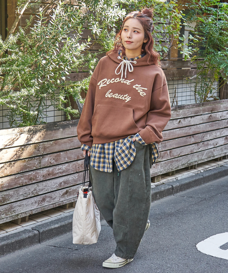 CUBE SUGAR(キューブシュガー) |【秋冬新作】ピーチツイル 立体 ポケット バルーンパンツ