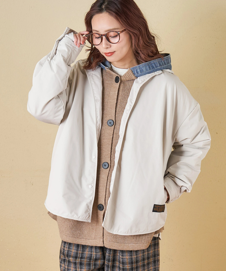 CUBE SUGAR(キューブシュガー) |【秋冬新作】エコダウン シャツ ブルゾン