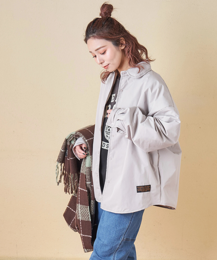 CUBE SUGAR(キューブシュガー) |【秋冬新作】エコダウン シャツ ブルゾン