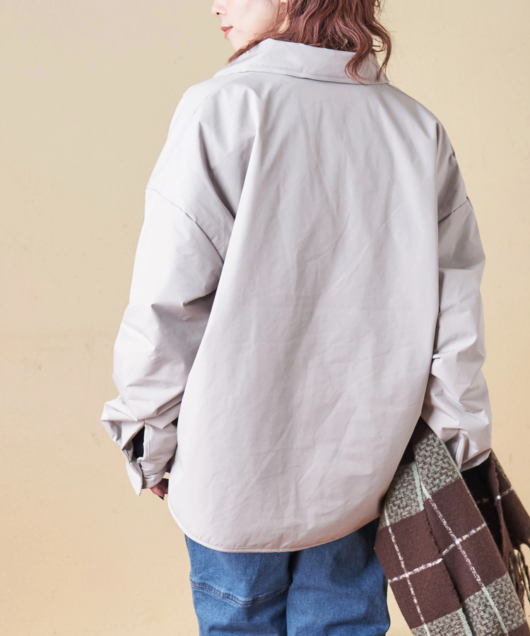 CUBE SUGAR(キューブシュガー) |【秋冬新作】エコダウン シャツ ブルゾン