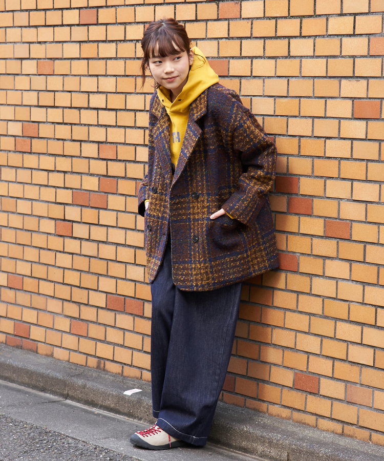 CUBE SUGAR(キューブシュガー) |【冬新作】ツイード チェック ダブルコート