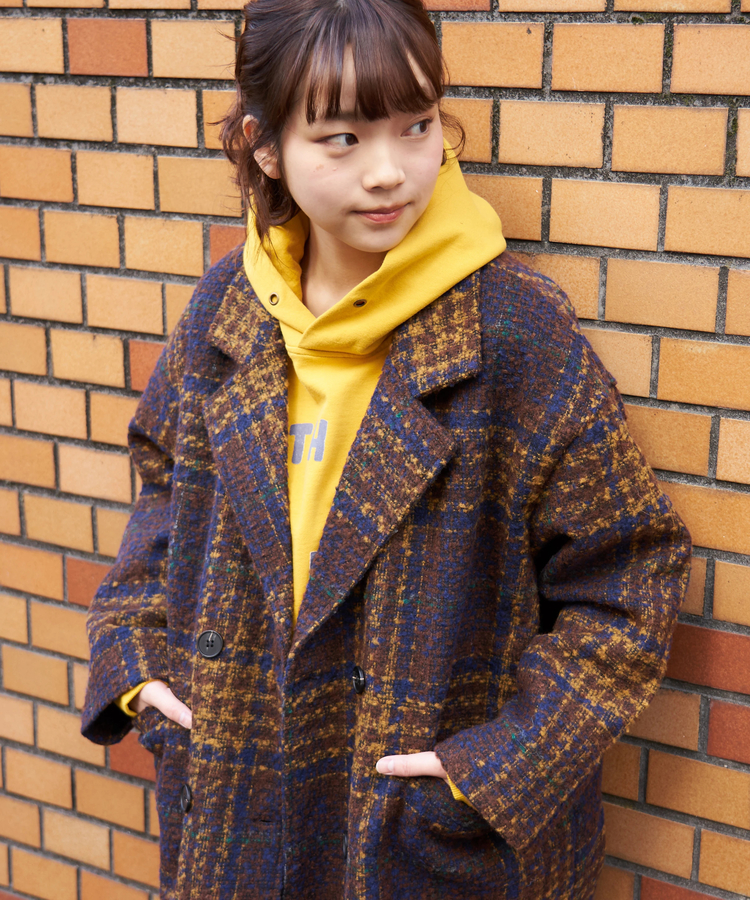 CUBE SUGAR(キューブシュガー) |【冬新作】ツイード チェック ダブルコート