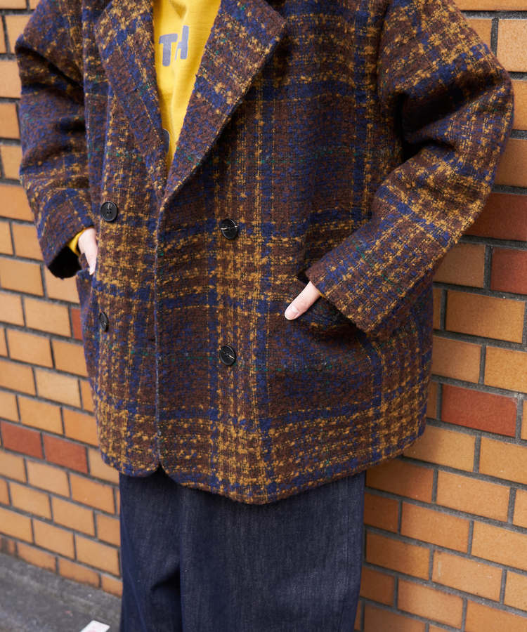 CUBE SUGAR(キューブシュガー) |【冬新作】ツイード チェック ダブルコート