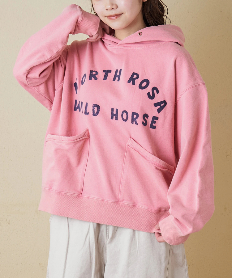 CUBE SUGAR(キューブシュガー) |【秋冬新作】パウダー加工 裏毛 パッチポケット プルオーバーパーカー