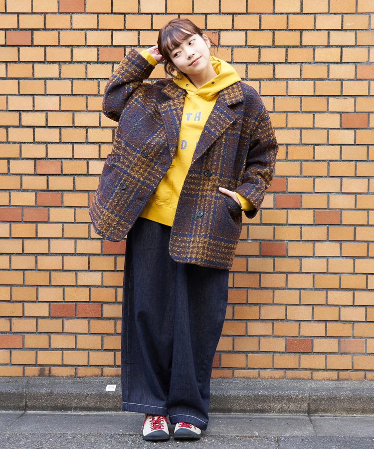 CUBE SUGAR(キューブシュガー) |【秋冬新作】パウダー加工 裏毛 パッチポケット プルオーバーパーカー