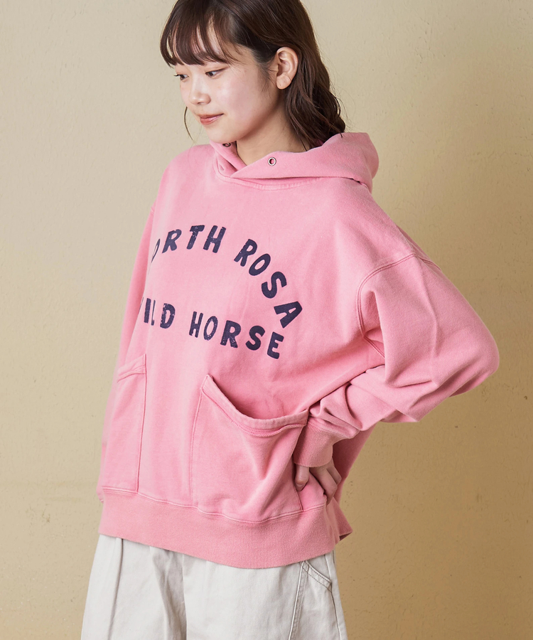 CUBE SUGAR(キューブシュガー) |【秋冬新作】パウダー加工 裏毛 パッチポケット プルオーバーパーカー