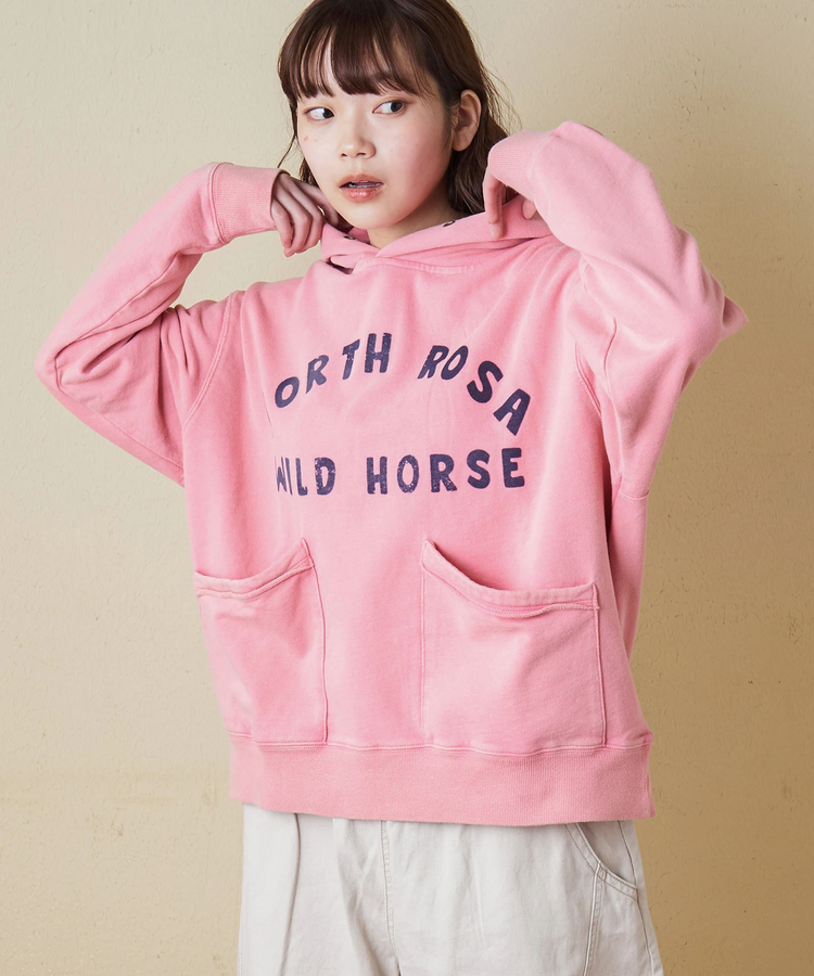 CUBE SUGAR(キューブシュガー) |【秋冬新作】パウダー加工 裏毛 パッチポケット プルオーバーパーカー