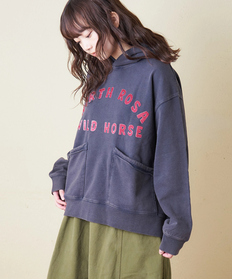 CUBE SUGAR(キューブシュガー) |【秋冬新作】パウダー加工 裏毛 パッチポケット プルオーバーパーカー