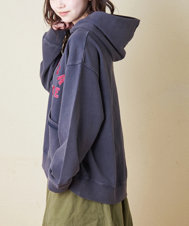 CUBE SUGAR(キューブシュガー) |【秋冬新作】パウダー加工 裏毛 パッチポケット プルオーバーパーカー