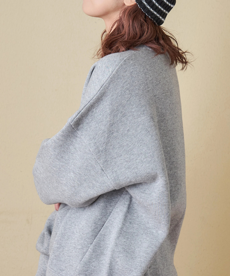 CUBE SUGAR(キューブシュガー) |【秋冬新作】CVC ガーゼ裏毛 裏起毛 スウェット アニマルプリント プルオーバー