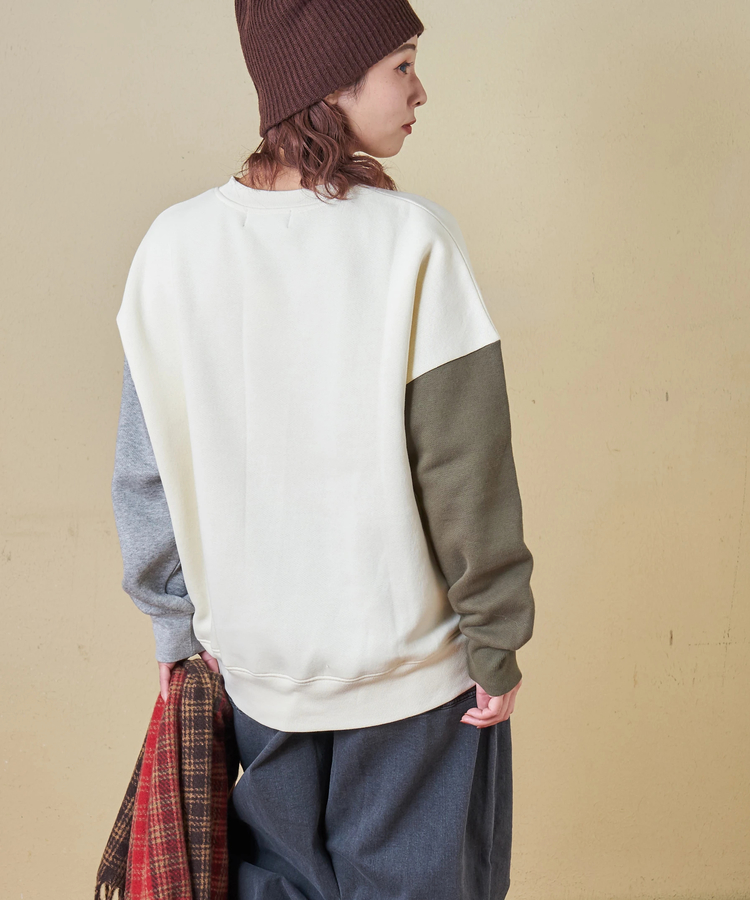 CUBE SUGAR(キューブシュガー) |【秋冬新作】CVC ガーゼ裏毛 裏起毛 スウェット アニマルプリント プルオーバー