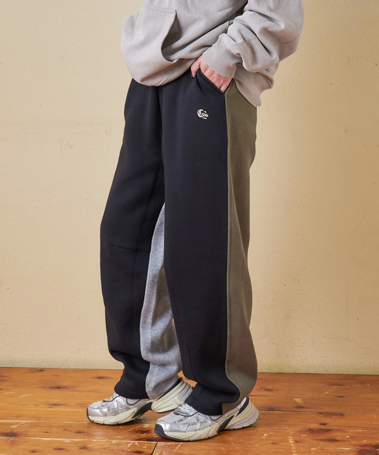 CUBE SUGAR(キューブシュガー) |【秋冬新作】CVC ガーゼ裏毛 裏起毛 スウェット カーヴィ パンツ