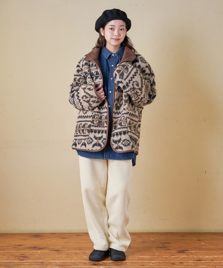 CUBE SUGAR(キューブシュガー) |【秋冬新作】CVC ガーゼ裏毛 裏起毛 スウェット カーヴィ パンツ