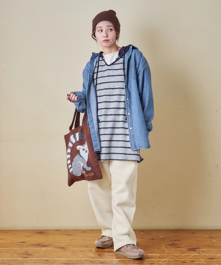 CUBE SUGAR(キューブシュガー) |【秋冬新作】CVC ガーゼ裏毛 裏起毛 スウェット カーヴィ パンツ