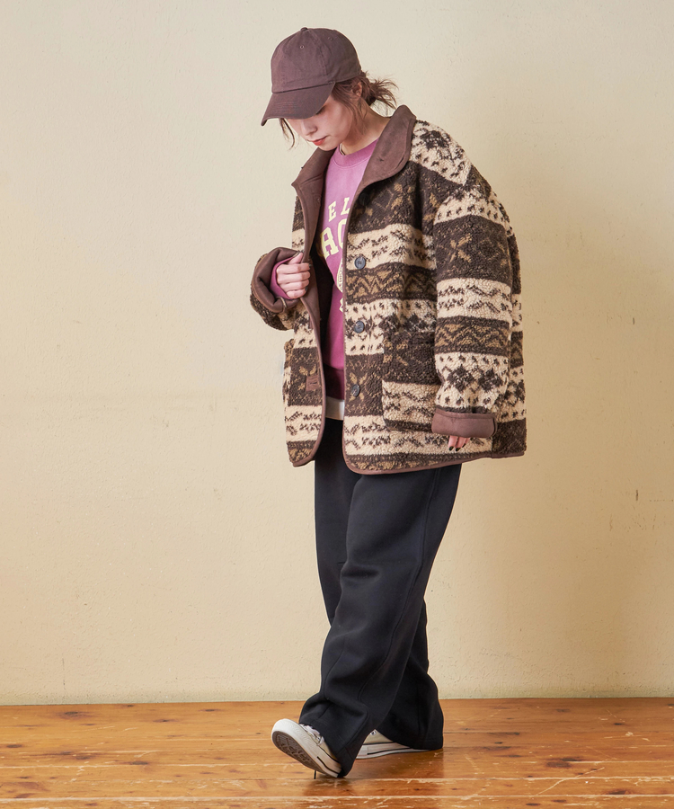 CUBE SUGAR(キューブシュガー) |【秋冬新作】CVC ガーゼ裏毛 裏起毛 スウェット カーヴィ パンツ