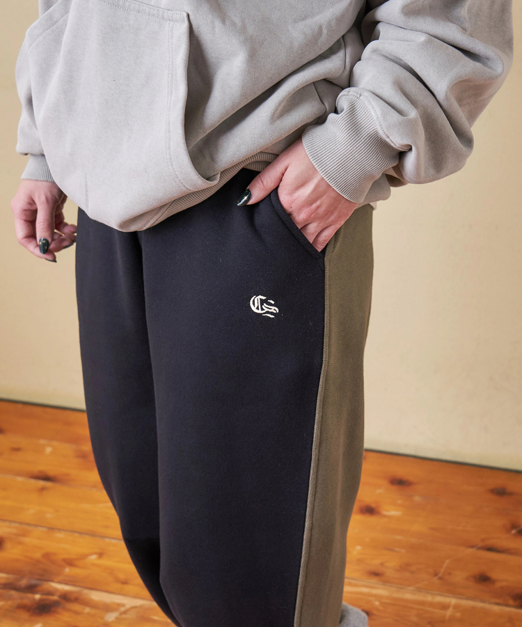 CUBE SUGAR(キューブシュガー) |【秋冬新作】CVC ガーゼ裏毛 裏起毛 スウェット カーヴィ パンツ