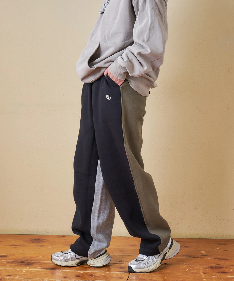 CUBE SUGAR(キューブシュガー) |【秋冬新作】CVC ガーゼ裏毛 裏起毛 スウェット カーヴィ パンツ