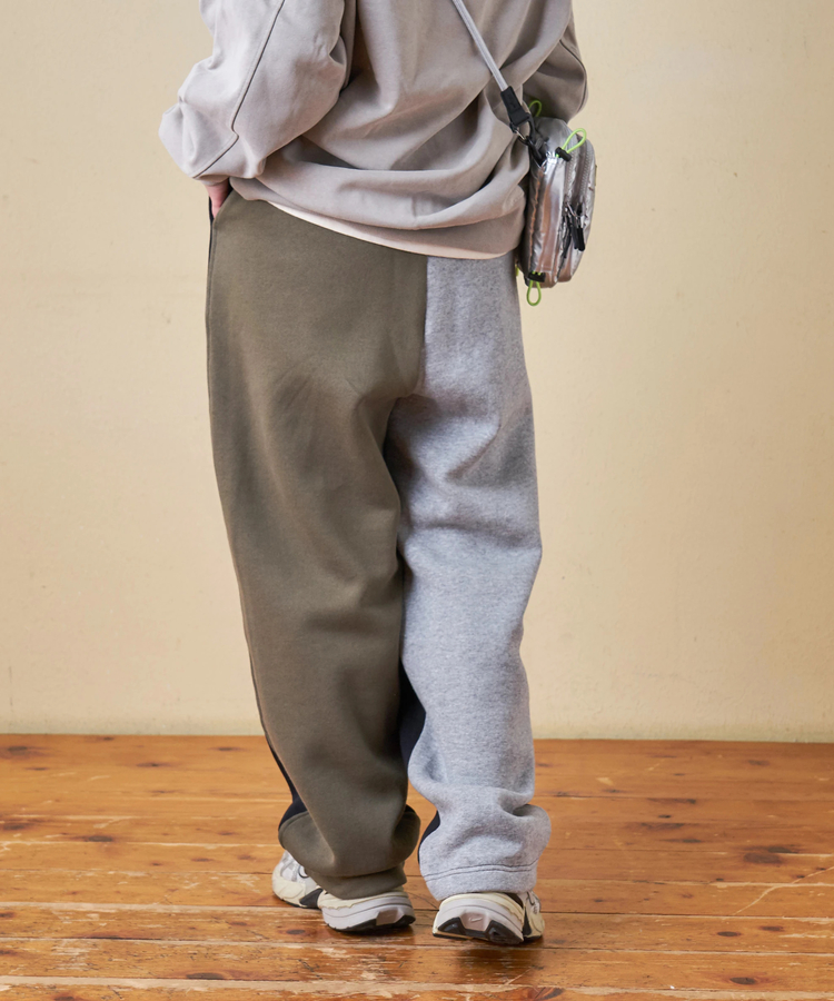 CUBE SUGAR(キューブシュガー) |【秋冬新作】CVC ガーゼ裏毛 裏起毛 スウェット カーヴィ パンツ